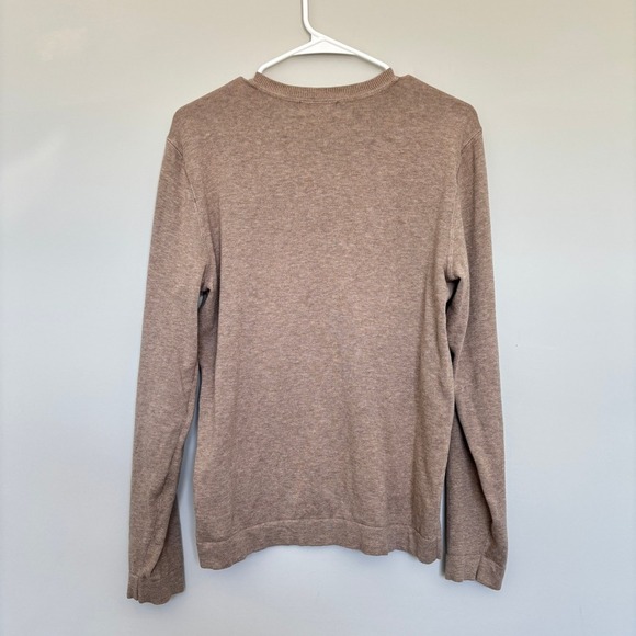 Banana Republic 100% Cotton V-Neck Sweater Business Casual Normcore Brown Men S - Picture 7 of 11